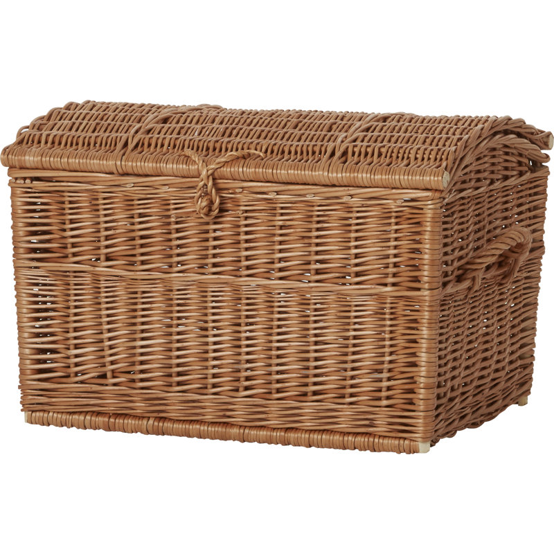 wicker blanket storage