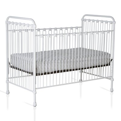 Corsican Classic Iron Stationary Crib Color White Gloss