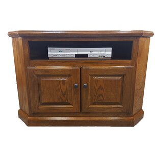 Cloquet Solid Wood Corner TV Stand For TVs Up To 43