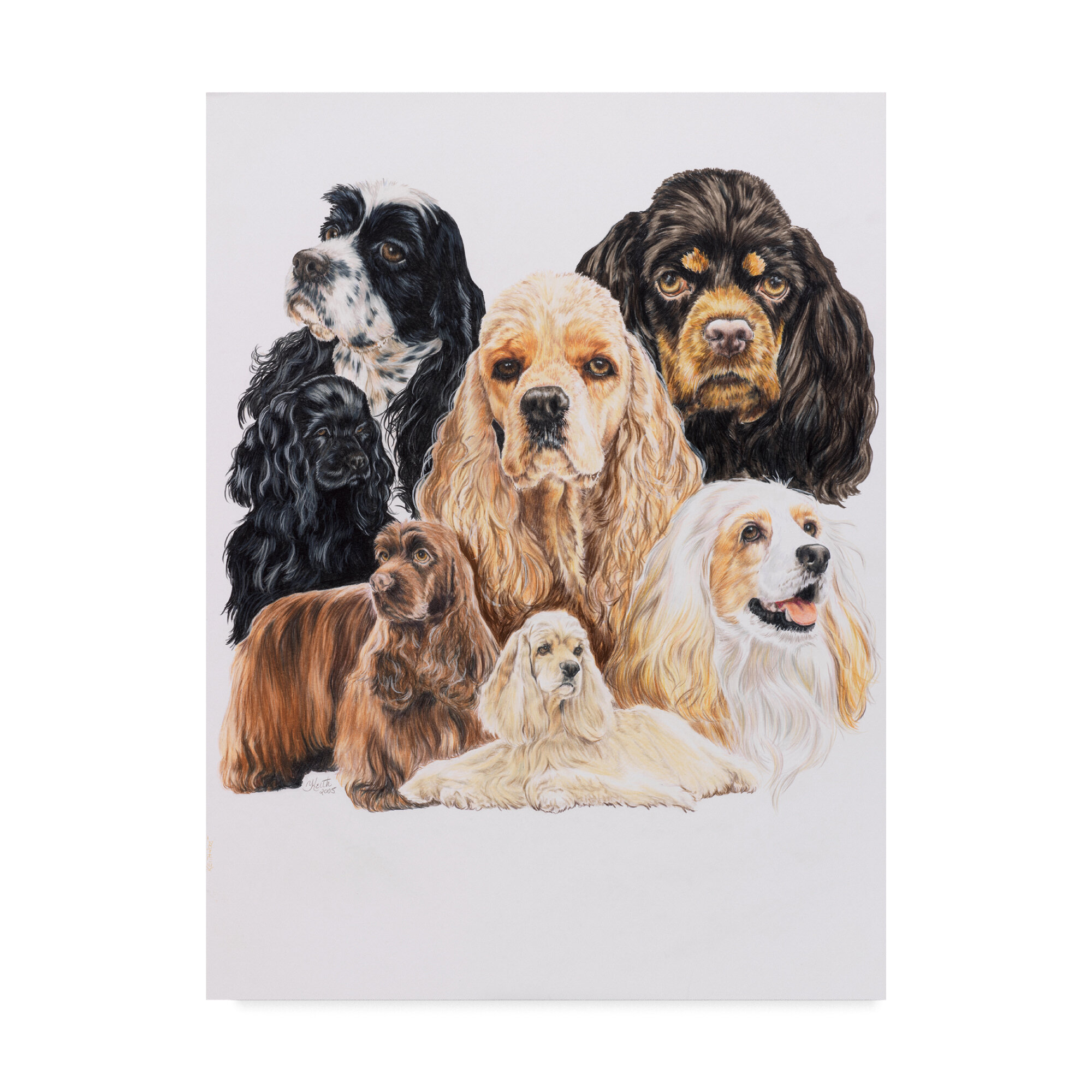 cocker spaniel canvas art