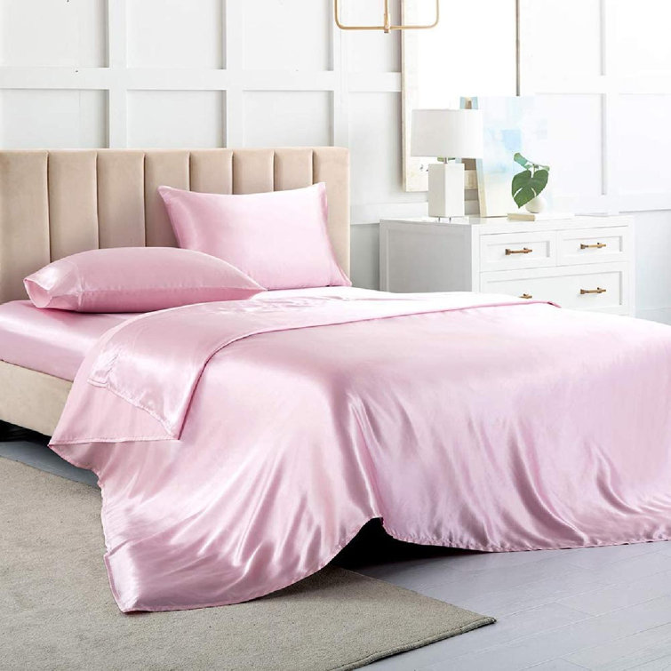 silk bed sheets and pillowcases
