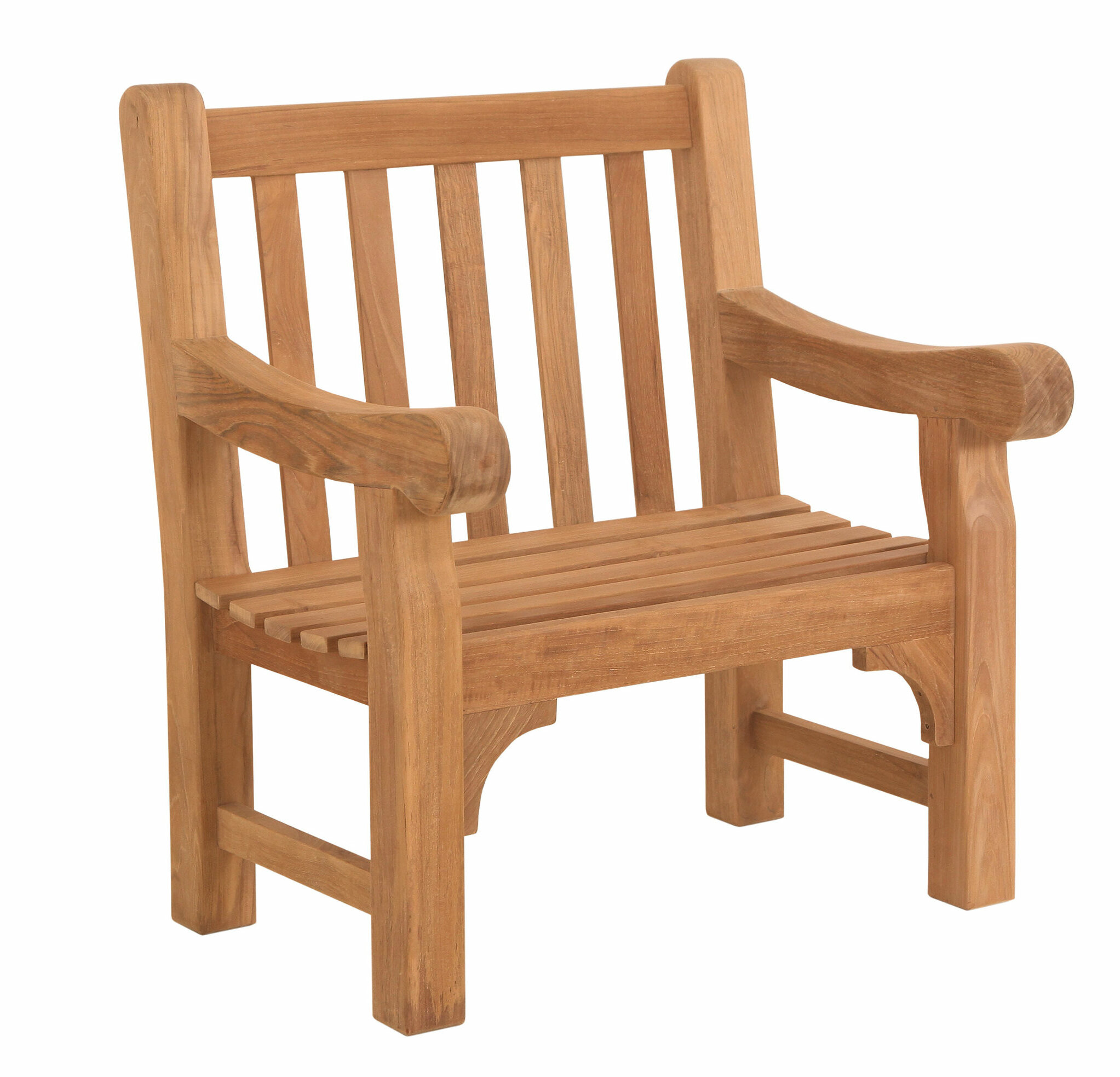 small teak chair