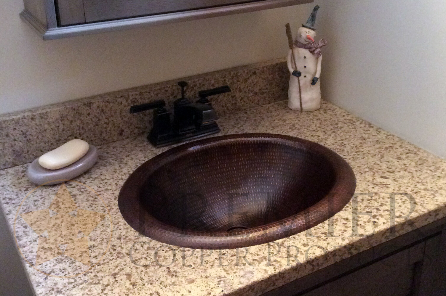 Metal Oval Drop In Bathroom Sink