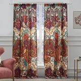 Paisley Rod Pocket Curtains Drapes You Ll Love In 2020 Wayfair