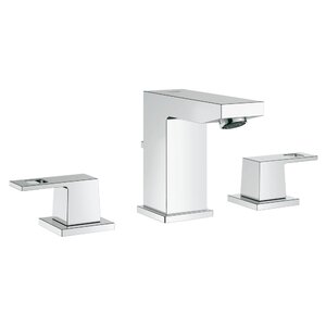 Eurocube Double Handle Widespread Bathroom Faucet