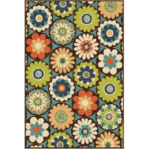 Ginther Green Indoor/Outdoor Area Rug