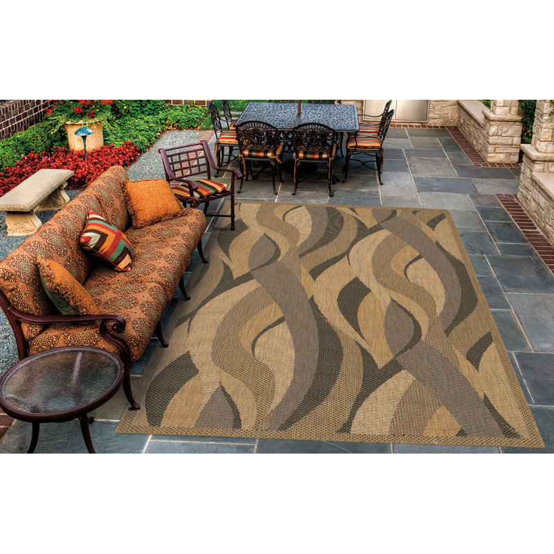 Latitude Run Karina Seagrass Abstract Multicolor Area Rug