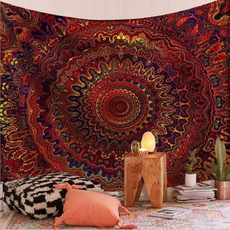 Hippie Bohemian Mandala Tapestry Wall Hanging Psychedelic Tapestries Home Decor