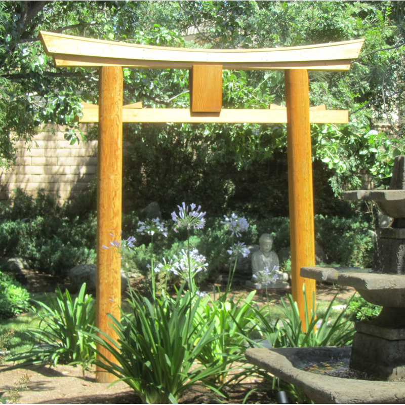 Samsgazebos Japanese Shinto Temple Myojin Style Wood Arbor Wayfair
