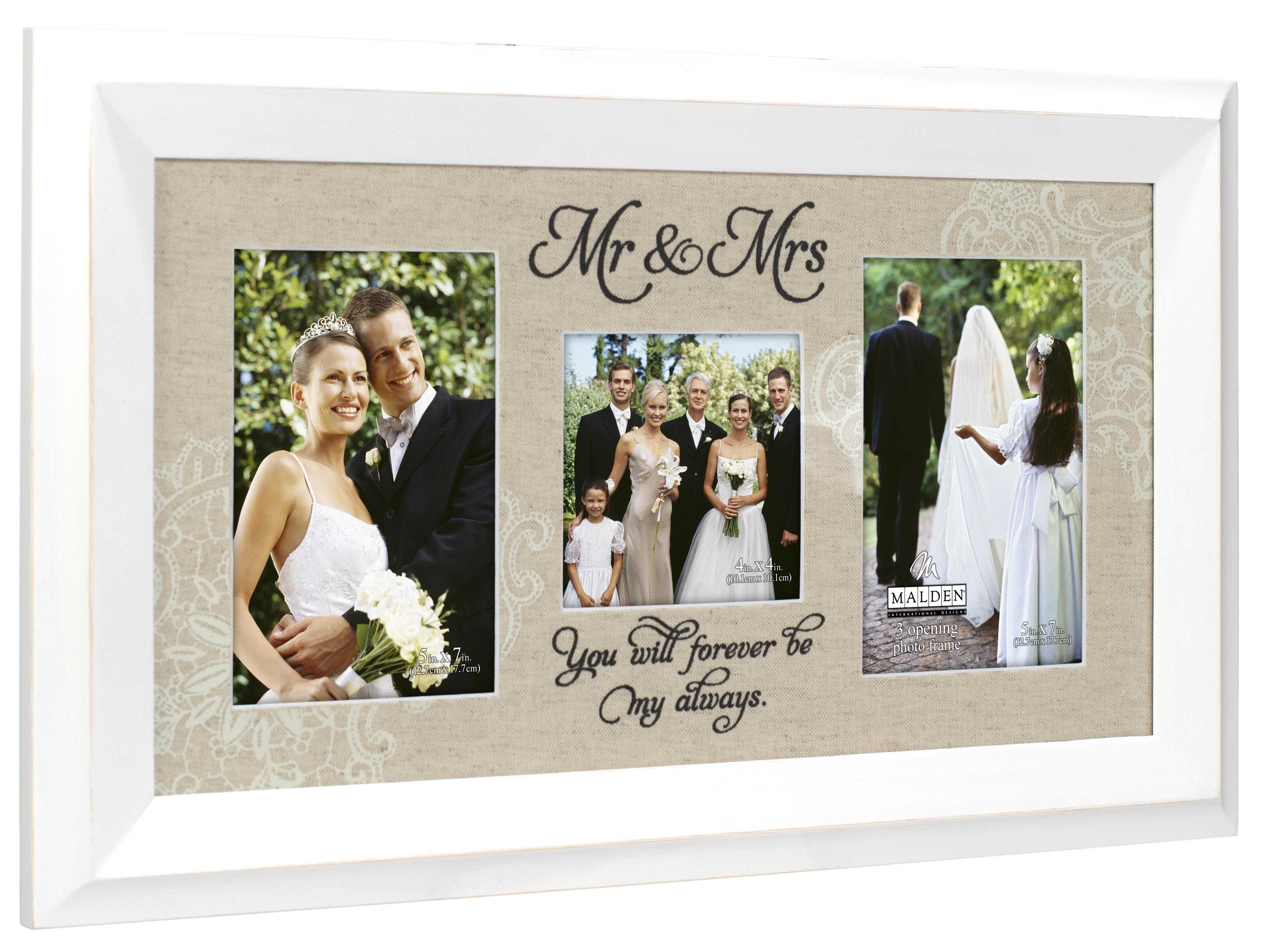 mr and mrs picture frame collage