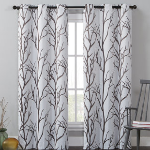 English Country Curtains Wayfair Southold Nature Fl Flower Room Darkening Grommet Single Curtain Panel