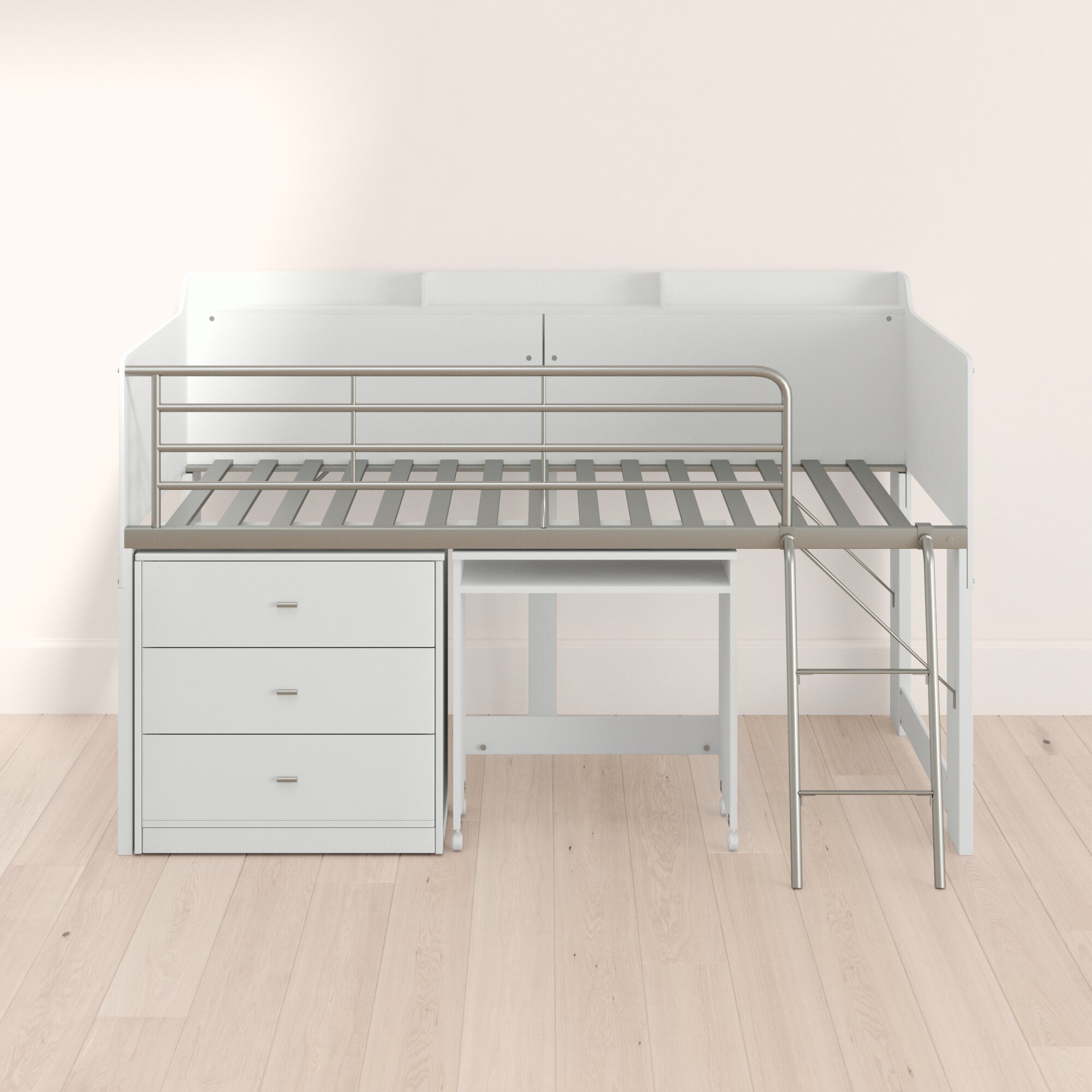Mack Milo Alcester Twin Low Loft Bed With Drawers Reviews