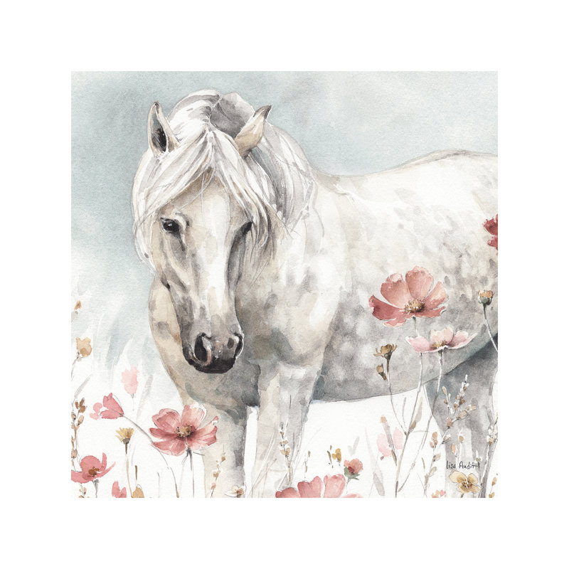 August Grove Wild Horses V Graphic Art On Wrapped Canvas Wayfair Co Uk