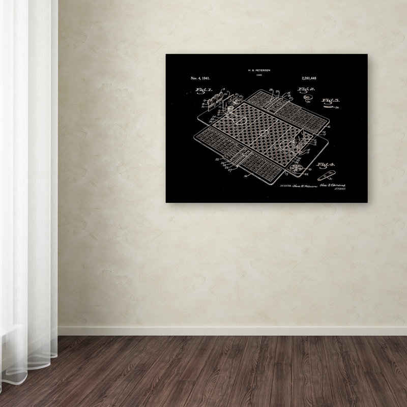 Trademark Art Basketball Court Game Patent 1941 Graphic Art