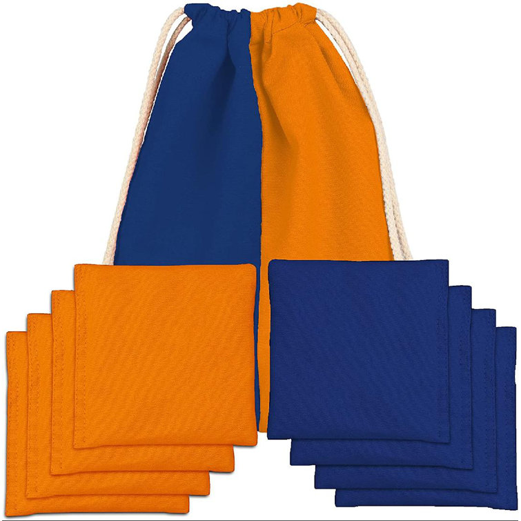 Set of 8 Weather Resistant Regulation Cornhole Bean Bags w/ Tote Bag PICK COLORS 