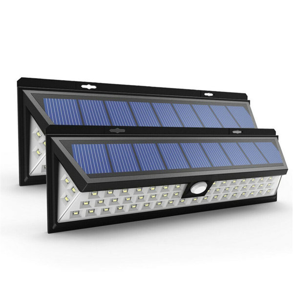 LED Solar Power WalkwaLight PIR Motion Sensor Security Outdoor Garden Wall Lamp 