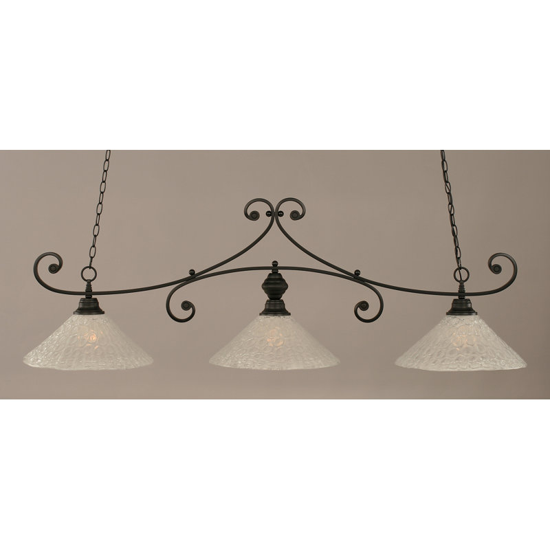 Fleur De Lis Living Babin 3 Light Kitchen Island Linear Pendant Wayfair