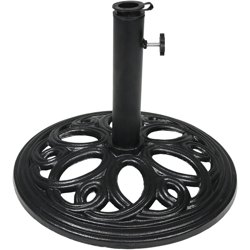 heavy cast iron parasol base