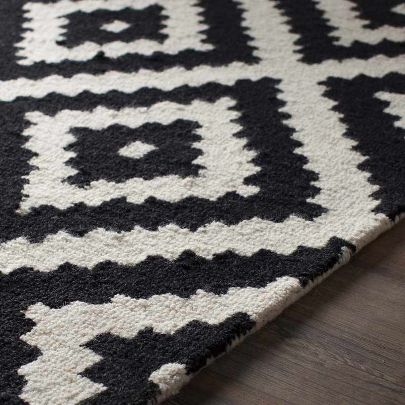 Black Area Rugs mercury row obadiah hand-tufted black area rug & reviews | wayfair Black Area Rugs mercury row obadiah hand-tufted black area rug & reviews | wayfair