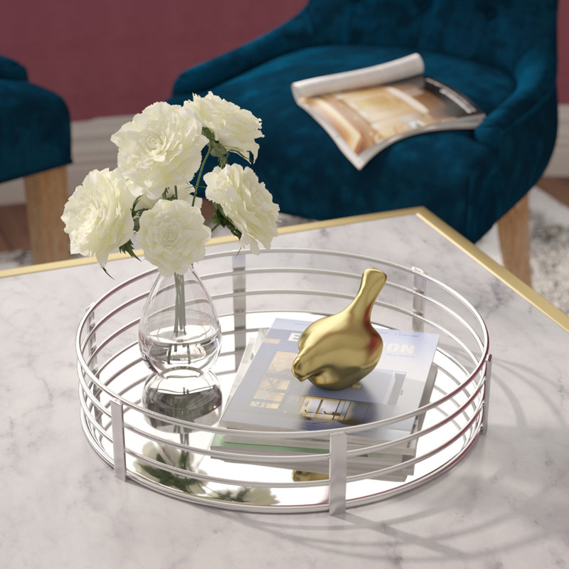 Parth Solid Circle Copper Tray Reviews Allmodern Parth Solid Circle Copper Tray