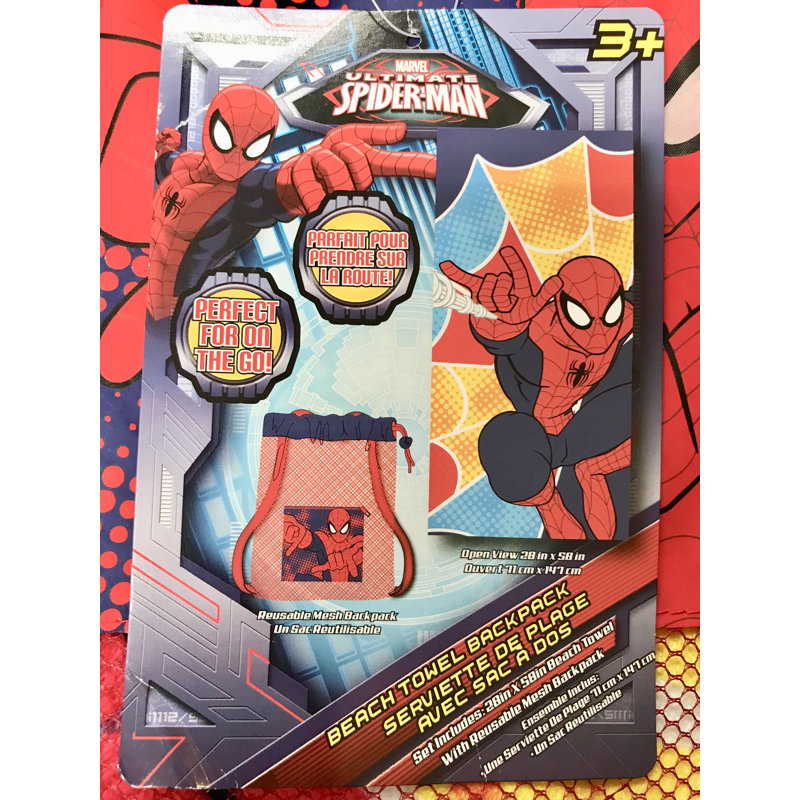 Linen Depot Direct Spider Man 2 Piece 100 Cotton Beach Towel Set Reviews Wayfair