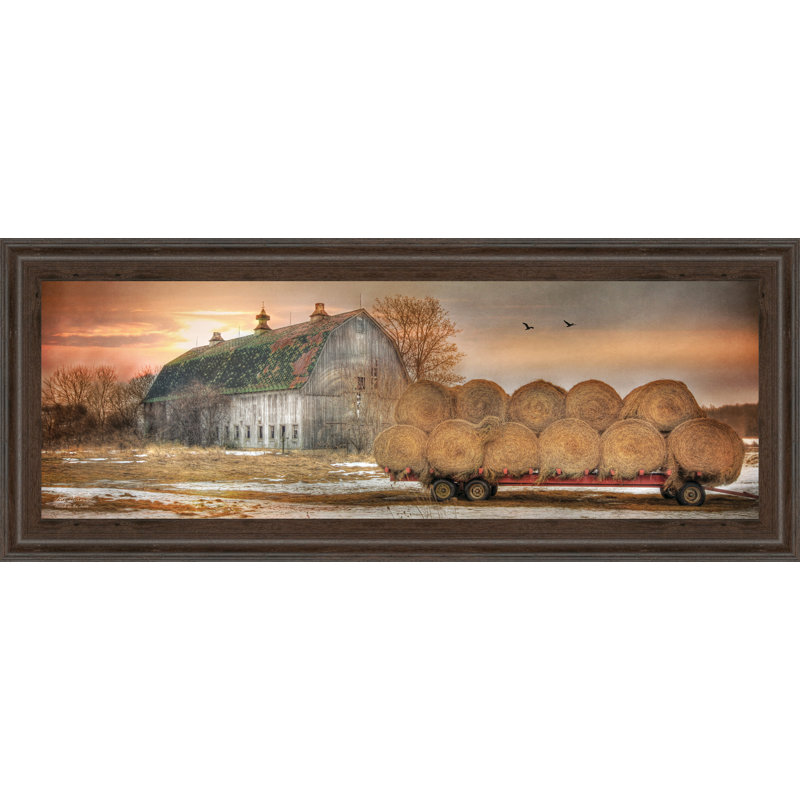 Classyartwholesalers Sunset On The Farm By Lori Dieter Framed Painting Print Reviews Wayfair