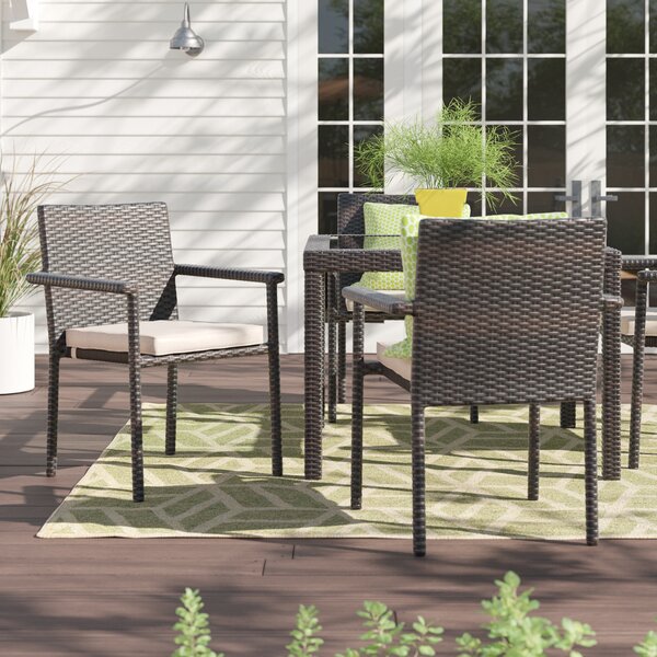 kurz stacking patio dining chair charlton home