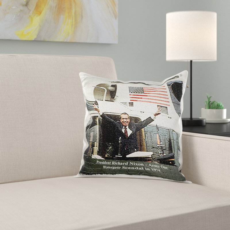 East Urban Home President Richard Nixon Army One After The Watergate Scandal In 1974 Pillow Cover Wayfair