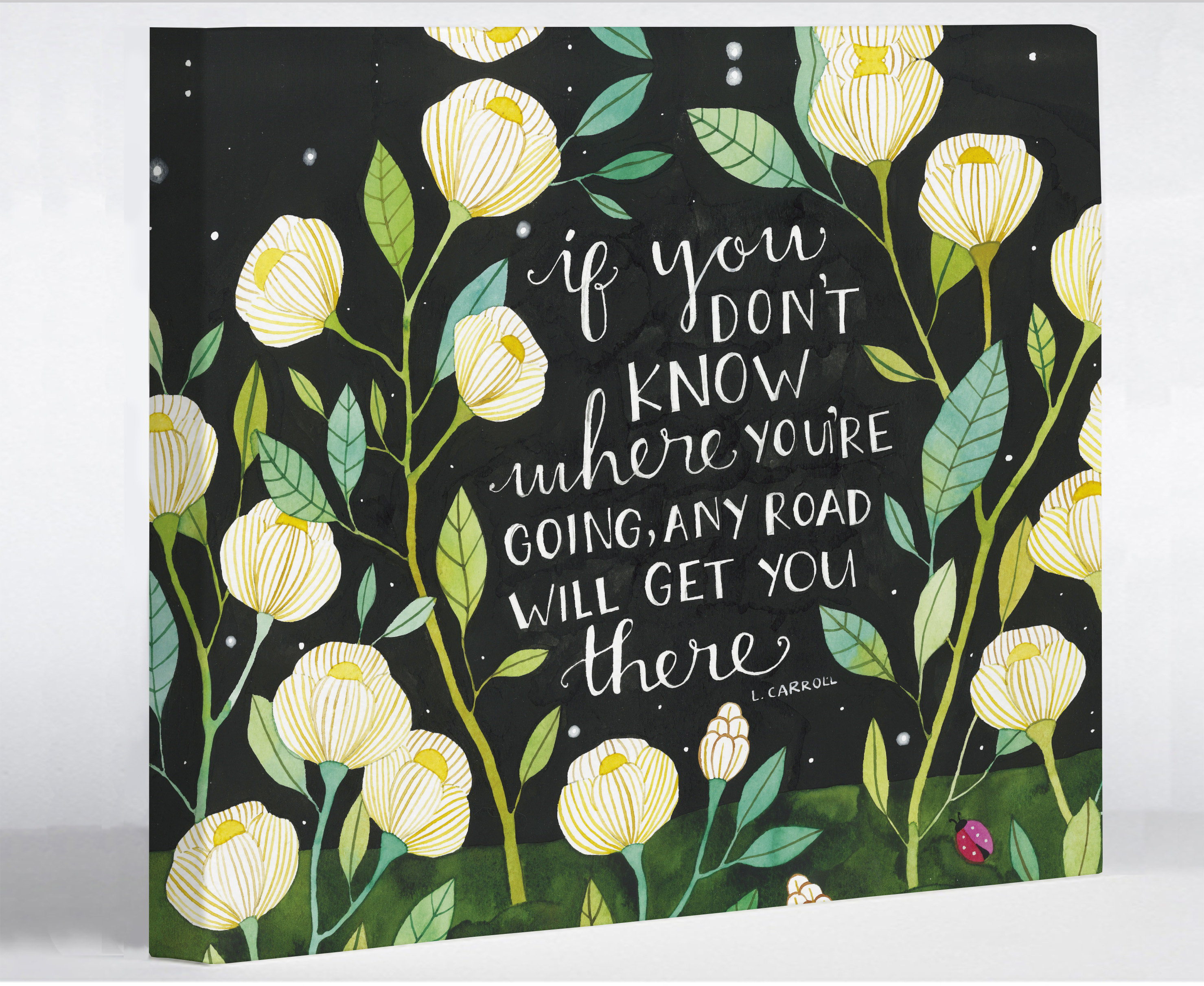 One Bella Casa Any Road Florals By Ana Victoria Calderon Graphic Art On Wrapped Canvas Wayfair