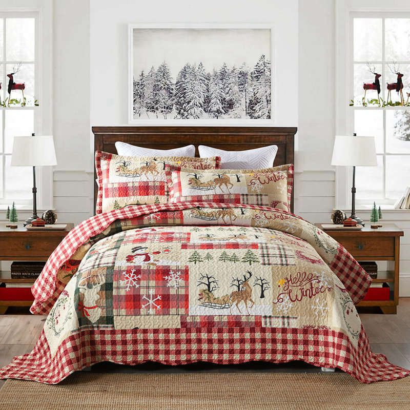 The Holiday Aisle Shoshana Reversible Quilt Set Reviews Wayfair