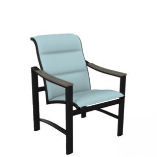 Brazo Padded Sling Patio Dining Chair