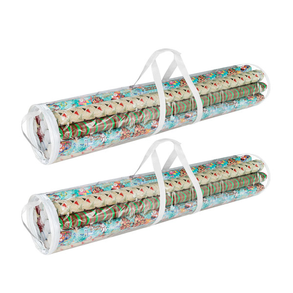 tall wrapping paper storage