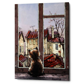 Winston Porter Old Yard Oil Painting Print On Wrapped Canvas