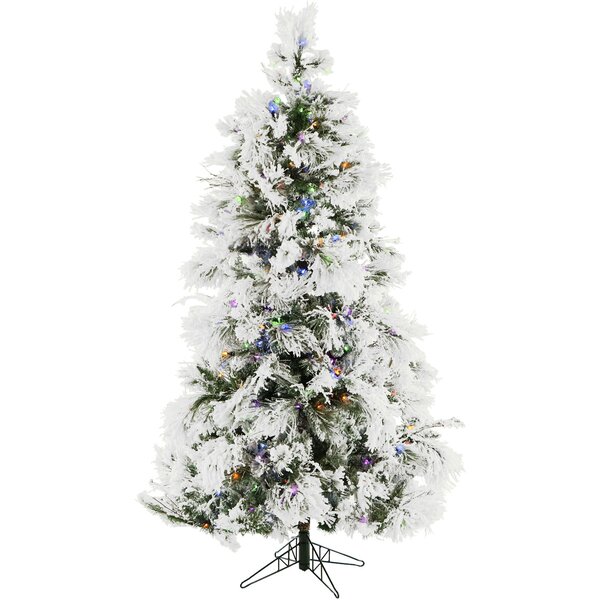 The Holiday Aisle Frosted 6.5' Snow Fir Artificial ...