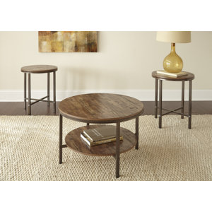 Absher 3 Pieces Coffee Table Set