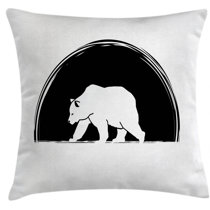 WONDERTIFY Polar Bear Bird Pillow Cover Cute Polar Bear Pillowcases with Hidden Zipper Closure Teal Pink 20x20 INCH WONDERTIFY Polar Bear Bird Pillow Cover Cute Polar Bear Pillowcases with Hidden Zipper Closure Teal Pink 20x20 INCH