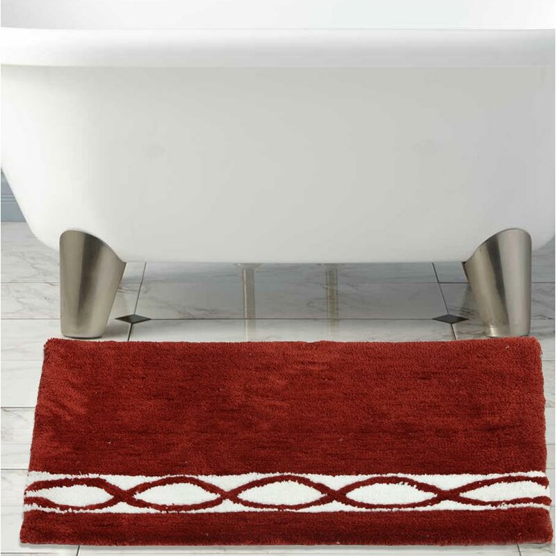 Breakwater Bay Yamaguchi Wave Microfiber Bath Rug Reviews Wayfair