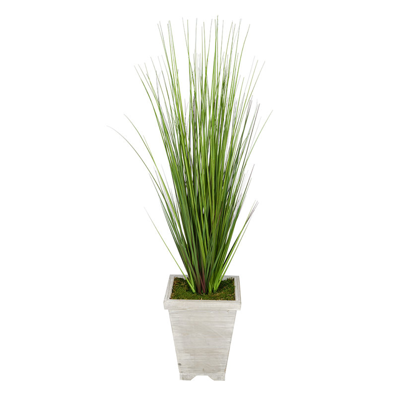 Brayden Studio Artificial Planter Floor Foliage Grass In