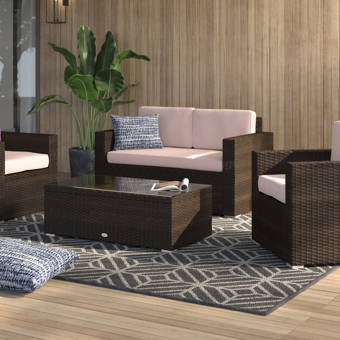 Fleur De Lis Living Carleton 5 Piece Multiple Chairs Seating Group With Cushions Wayfair