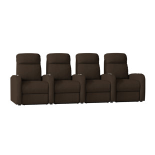 Home Theater Recliner (Row Of 4) by Latitude Run Amazing