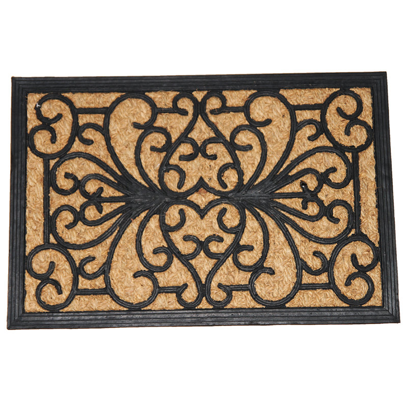 Evideco Sheltered Sally Braided Coir Coco Rubber 24 In X 16 In