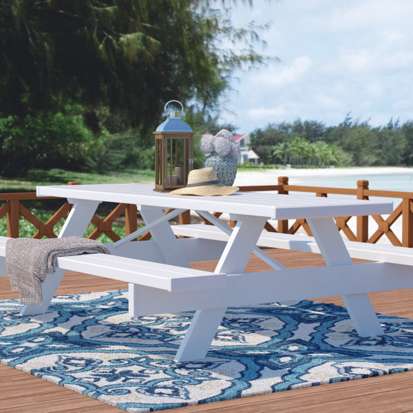 Beachcrest Home Windermere Plastic Resin Picnic Table Reviews Beachcrest Home Windermere Plastic Resin Picnic Table Reviews Wayfair