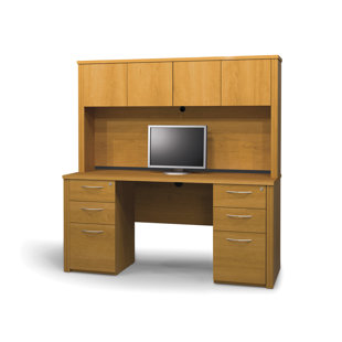 Go to store & view more images Latitude Run Witchel Standard Desk Office Suite with Hutch