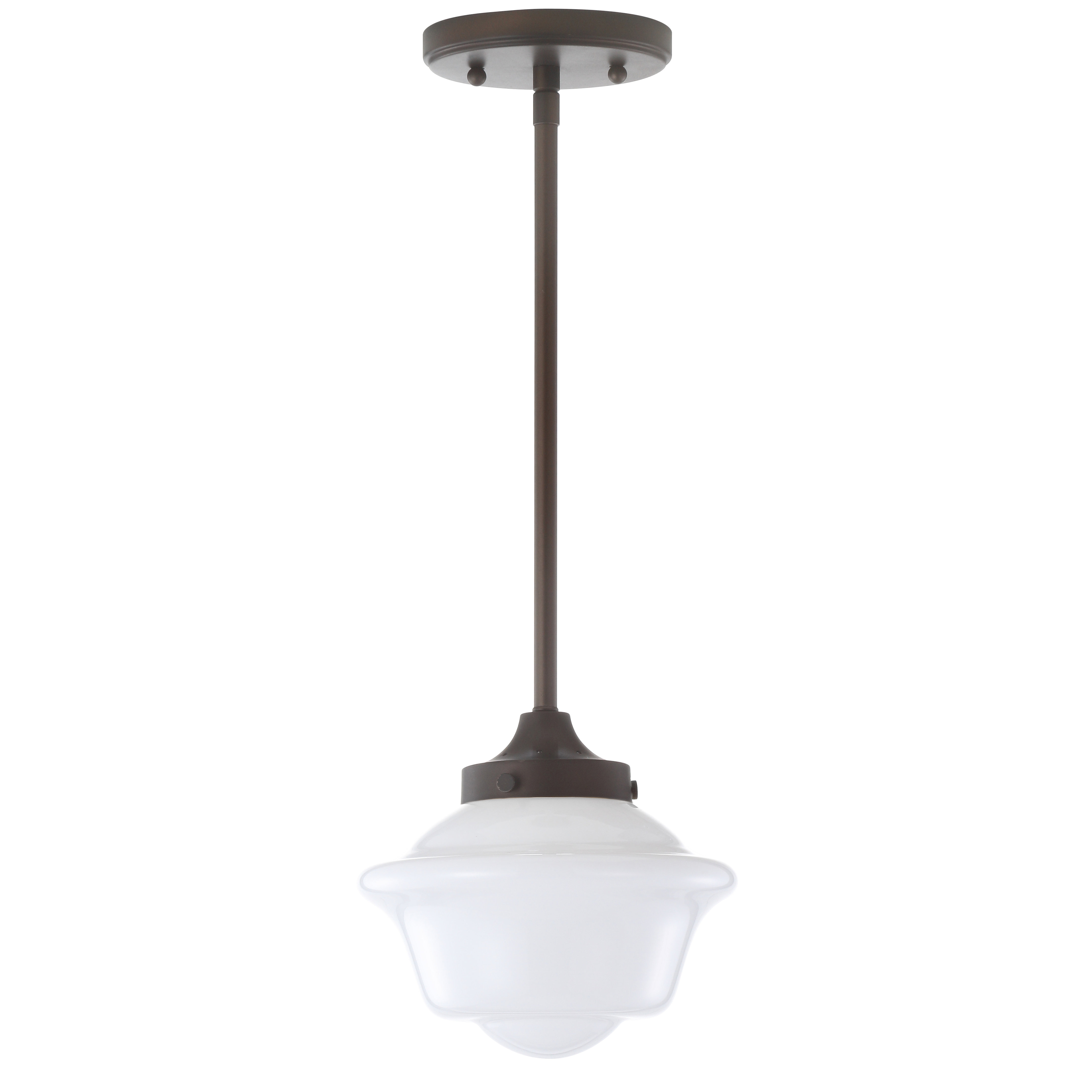 Latitude Run® Gallucci 1 Light Single Schoolhouse Pendant & Reviews