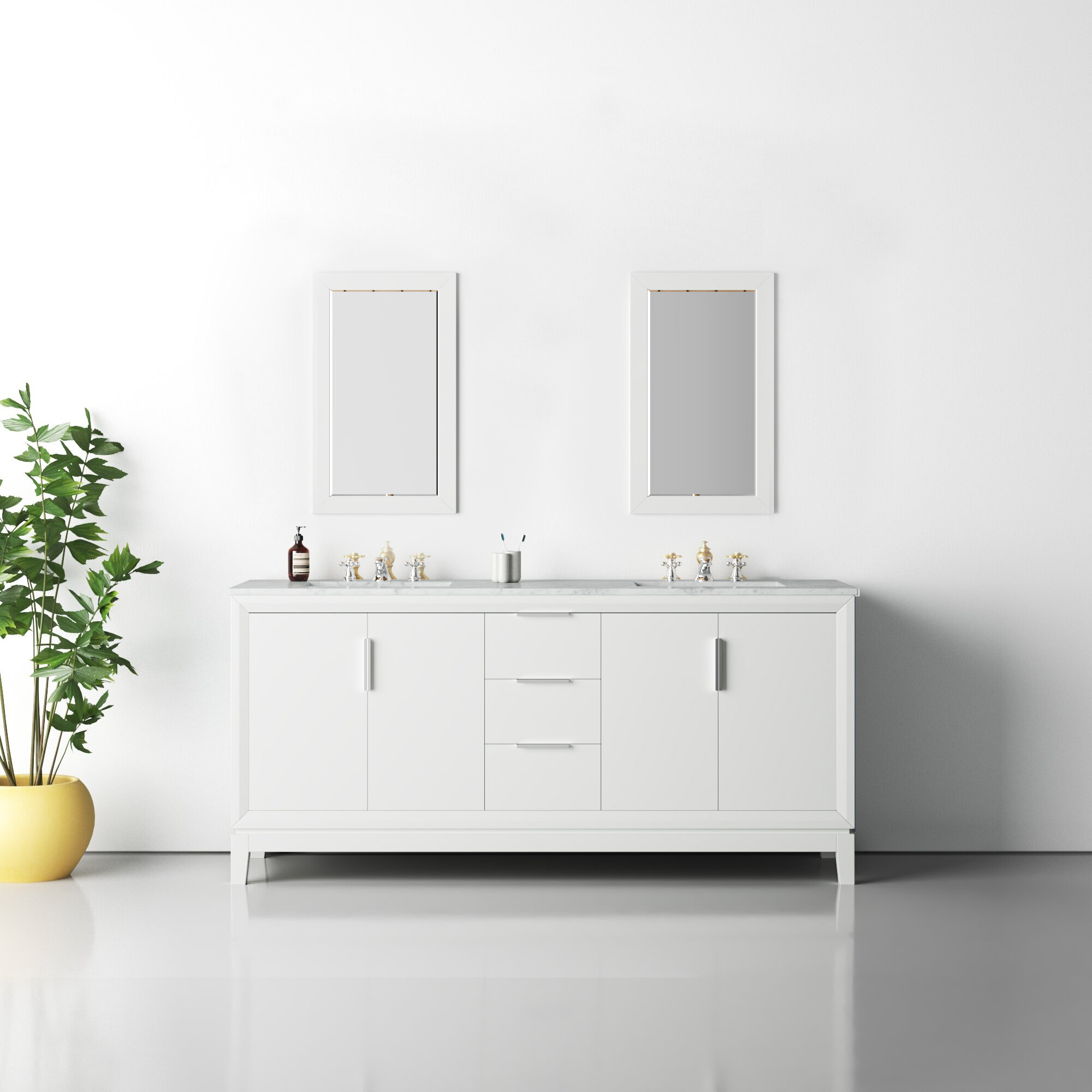 Tappahannock 72 Double Bathroom Vanity Set With Mirror Allmodern