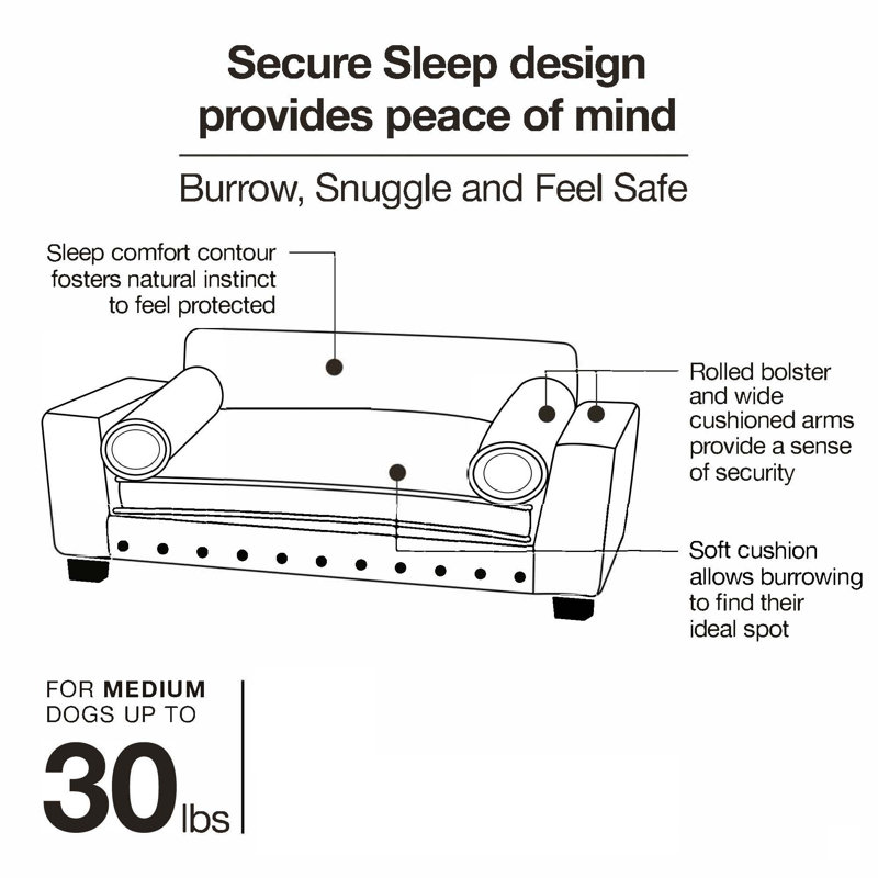 corrine dog sofa with cushion