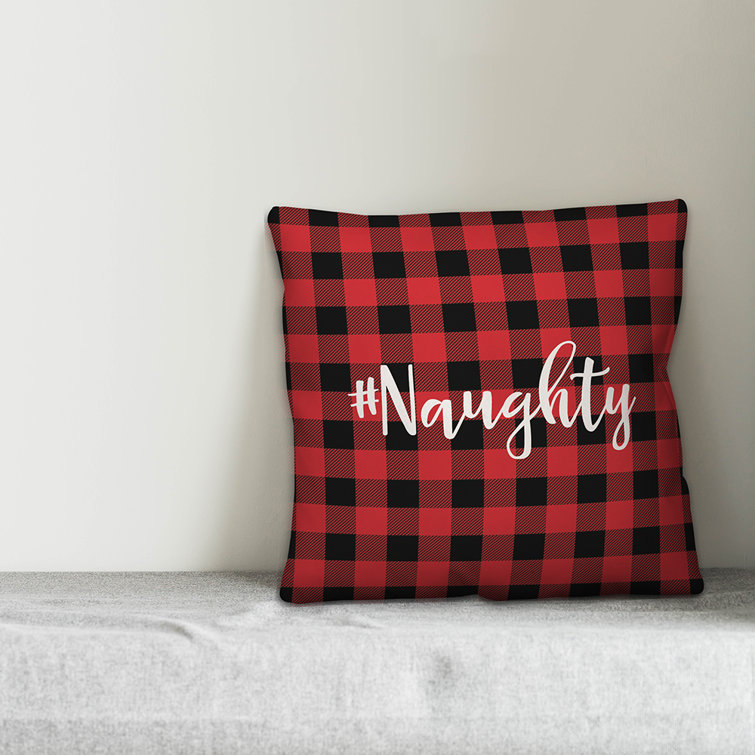 buffalo check throw pillow
