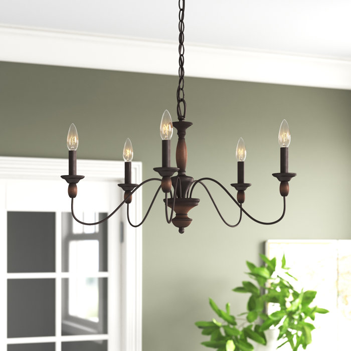 Lark Manor Aalst 5 - Light Candle Style Chandelier & Reviews | Wayfair