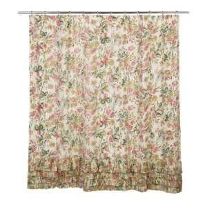 Evangelina Cotton Ruffled Shower Curtain