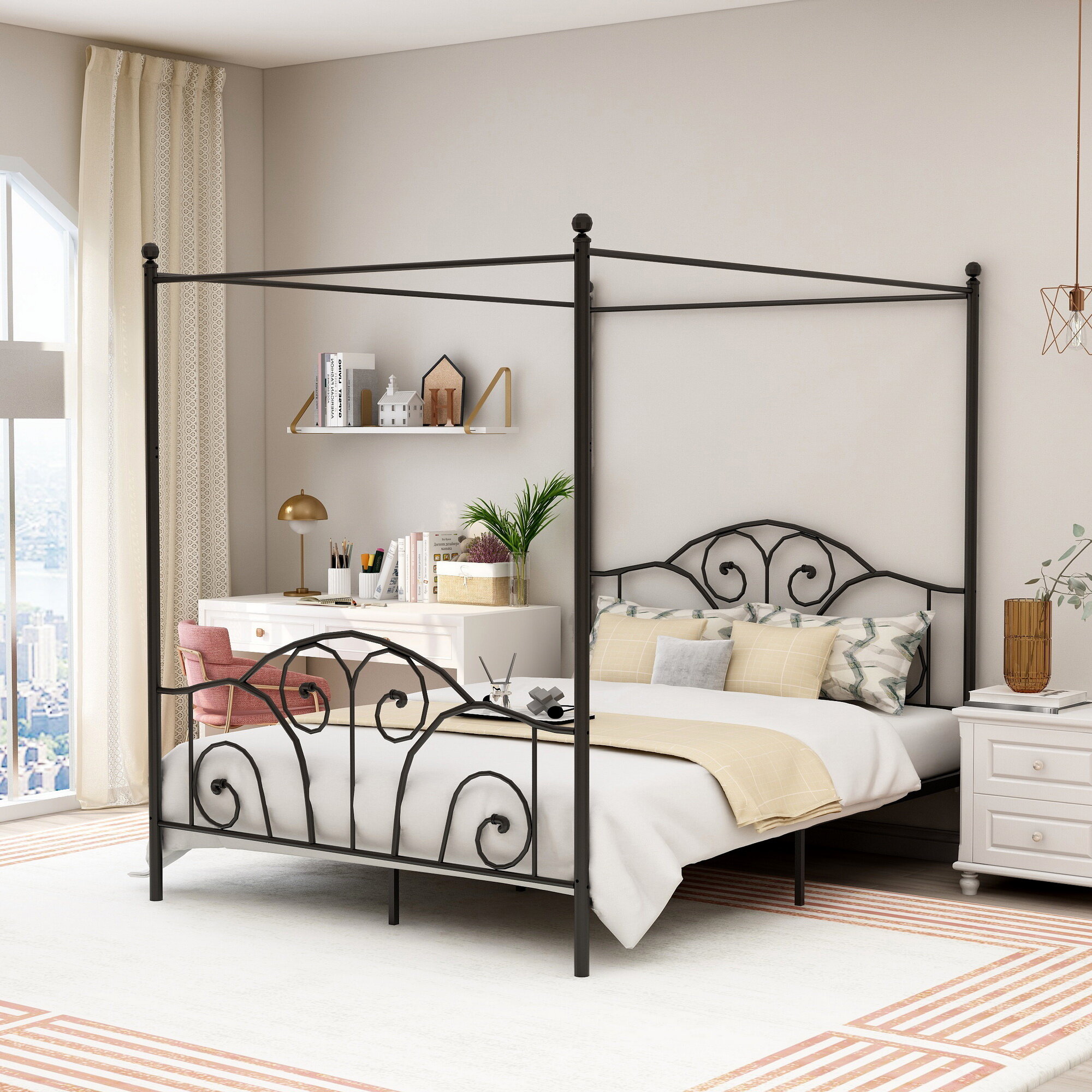 Andover Mills™ Alberts Canopy Bed & Reviews | Wayfair